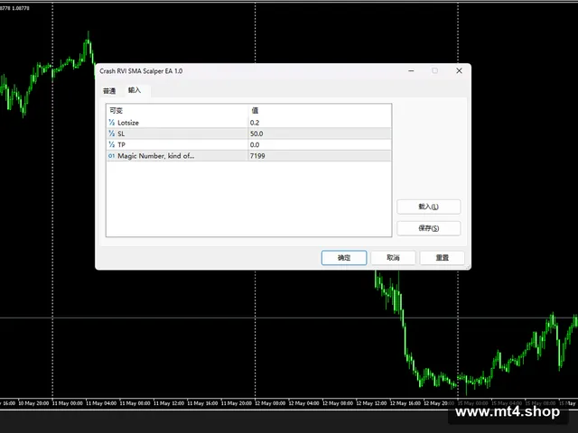 Crash RVI SMA Scalper EA