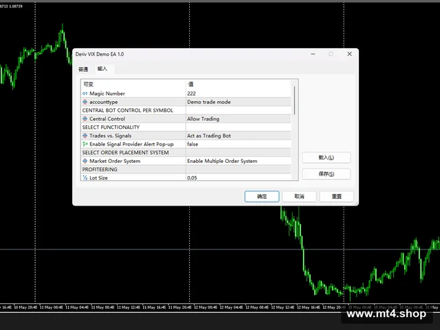 Deriv Vix Demo EA