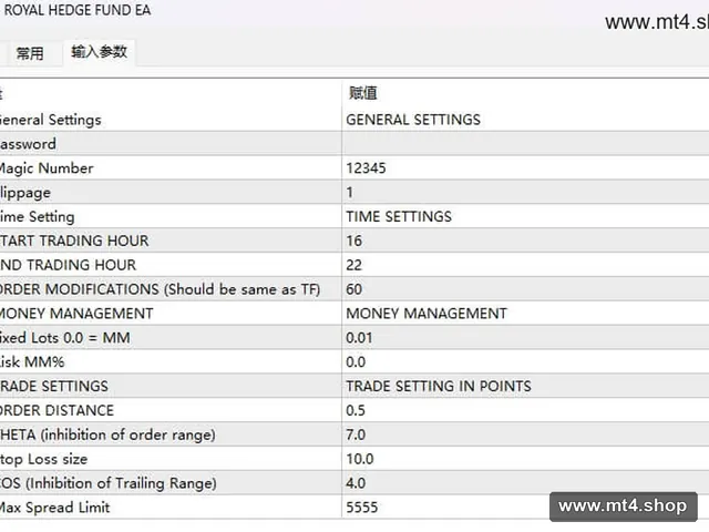 ROYAL HEDGE FUND EA