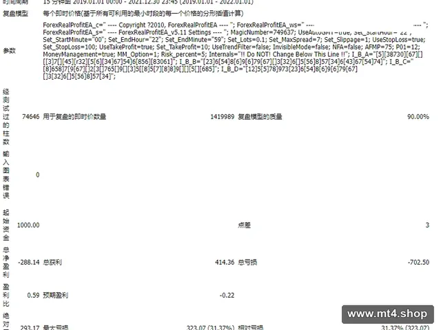 ForexRealProfitEA 5.11 源码