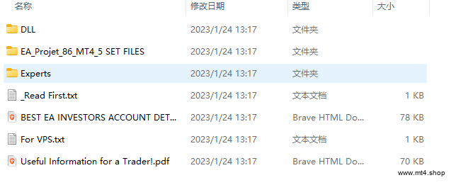 EA Project 86 MT4