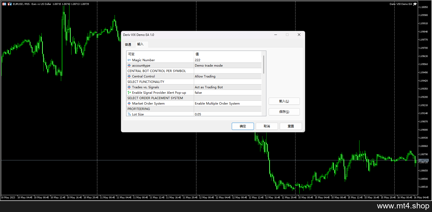 Deriv Vix Demo EA