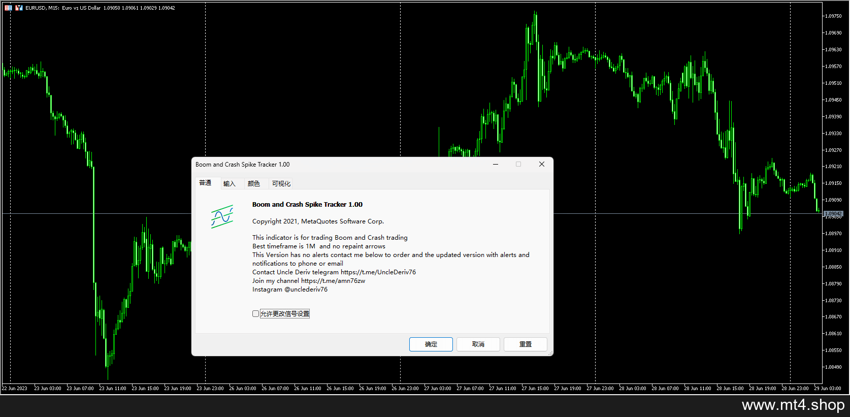 Boom and Crash Spike Tracker