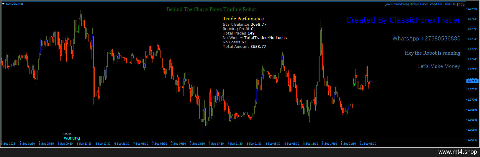 Ultimate Trader Behind The Charts MQL4 源码