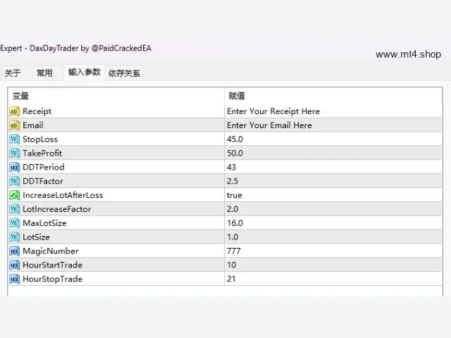 DAX DAY TRADER EA 图片 2
