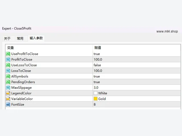 Equity Protector EA – Close5profit 源码 图片 2