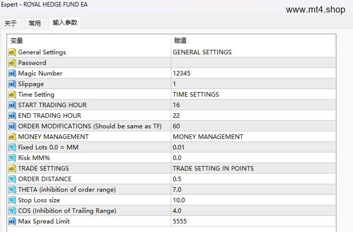 ROYAL HEDGE FUND EA