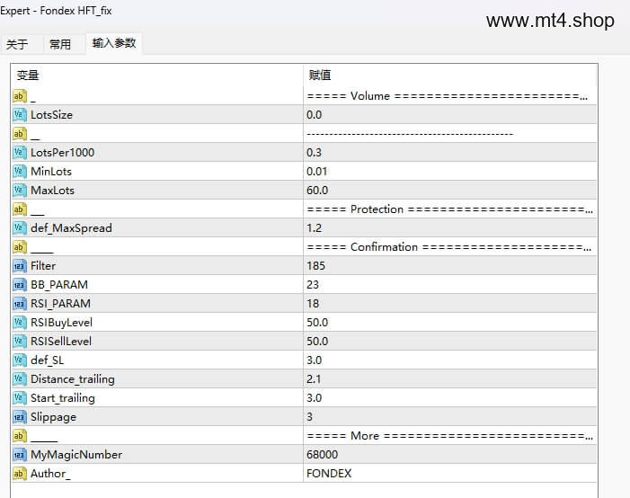 Fondex HFT_fix
