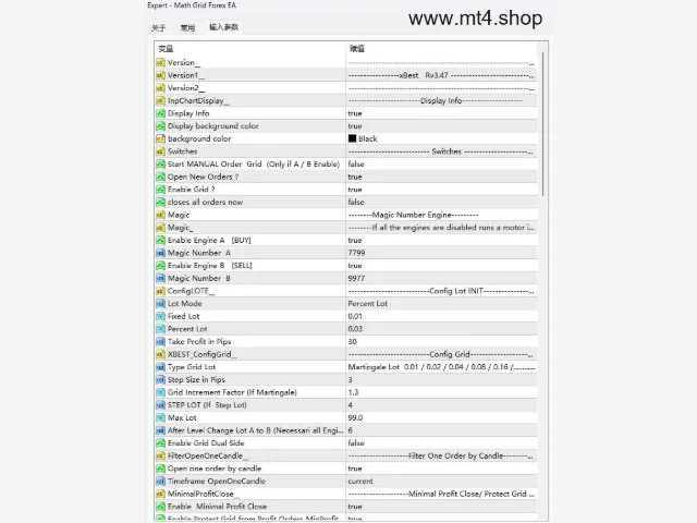 Math Grid Forex EA 图片 3