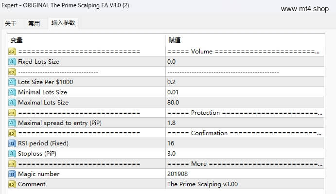 ORIGINAL The Prime Scalping EA V3.0