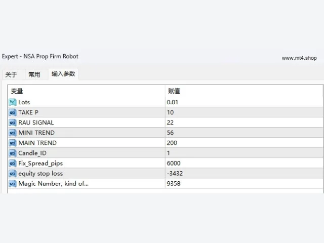 NSA Prop Firm Robot MT4 图片 2