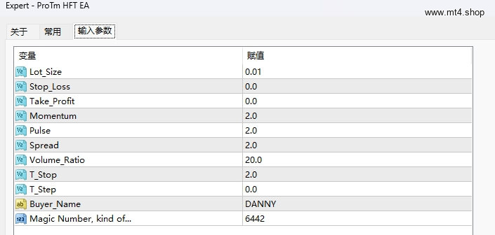 ProTm HFT EA
