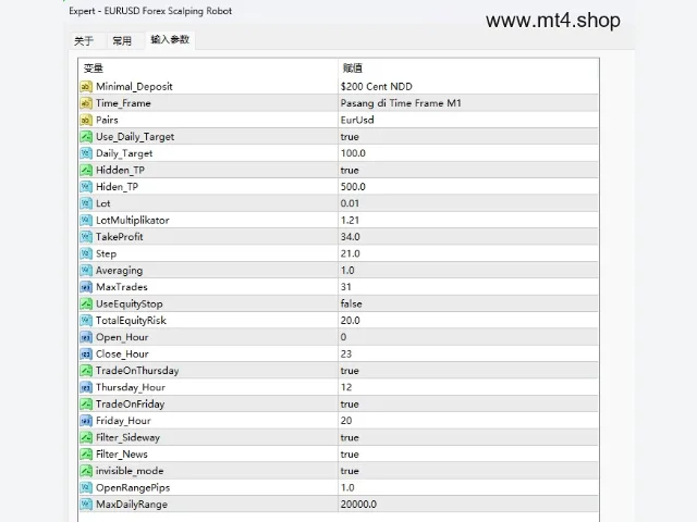 EURUSD Forex Scalping Robot 图片 2