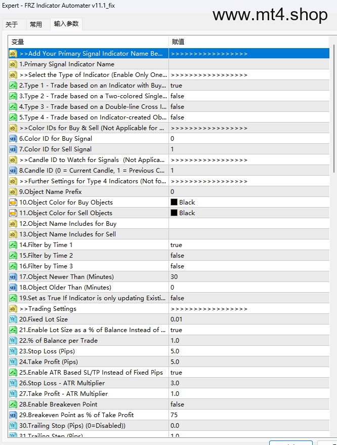FRZ Indicator Automater v11.1_fix