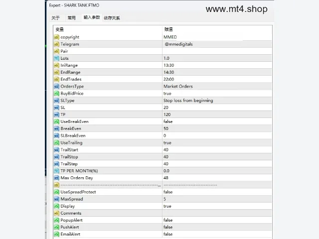 SHARK TANK FTMO EA MT4 图片 2