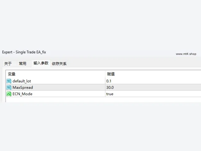 Single Trade EA_fix 图片 2