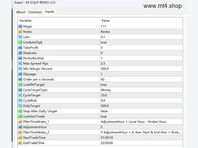 EA SCALP RENKO v2.3 图片 3