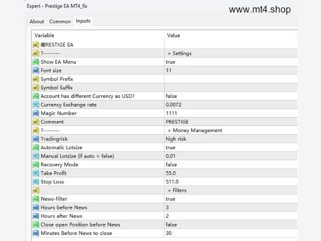 Prestige EA MT4_fix 图片 3