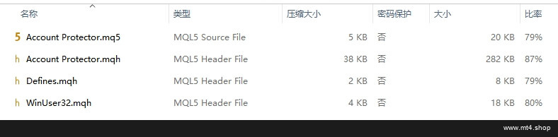 mt5Account Protector 源码
