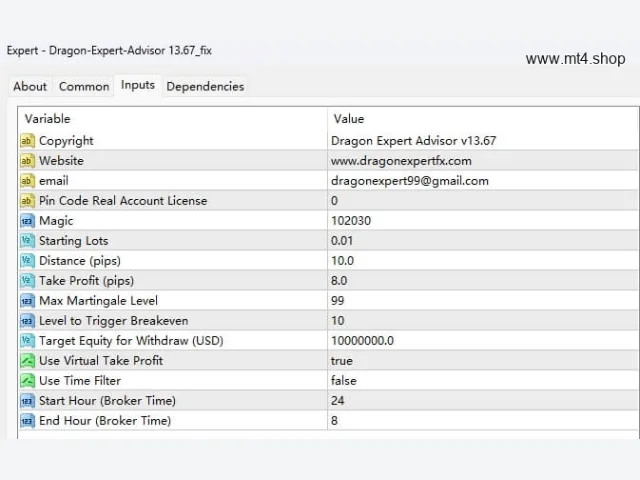 Dragon-Expert-Advisor 13.67_fix 图片 3