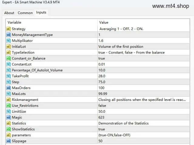 EA Smart Machine V3.4.9 MT4 图片 3