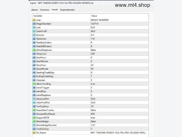 MFT TRADING ROBOT V3.6 The PRO GOLDEN VERSION_fix 图片 3