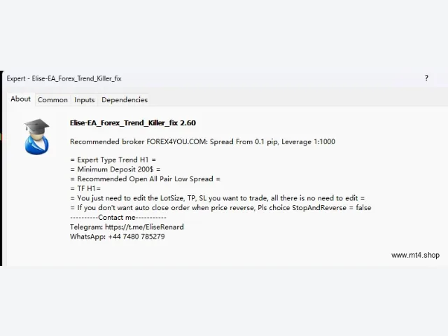 Elise-EA_Forex_Trend_Killer_fix 图片 2