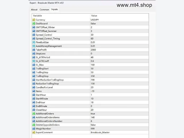 Breakouts Master MT4 v4.0 图片 2