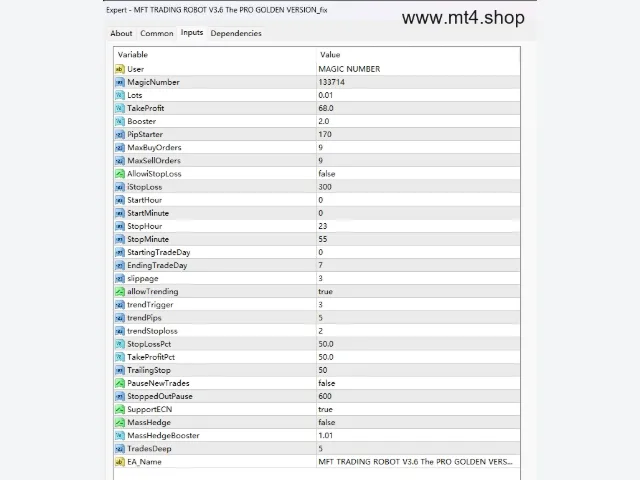 MFT TRADING ROBOT V3.6 The PRO GOLDEN VERSION_fix 图片 2