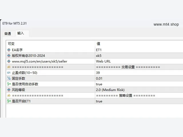 ET1 for MT5 V2.31 (fix) 图片 3