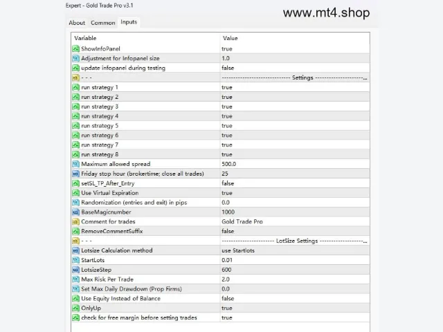 Gold Trade PRO v3.1 MT4 (no DLL) 图片 3