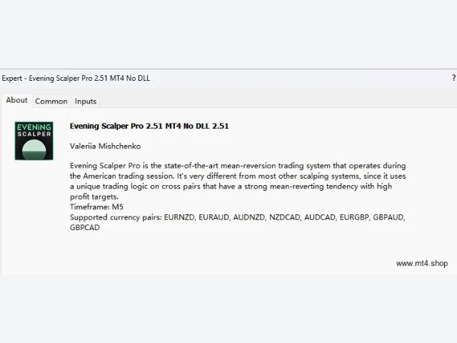 Evening Scalper Pro 2.51 图片 3