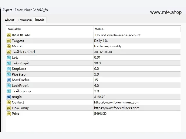 Forex Miner EA V6.0_fix 图片 3