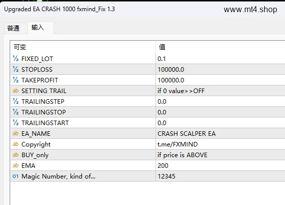 Upgraded EA CRASH 1000 fxmind_Fix