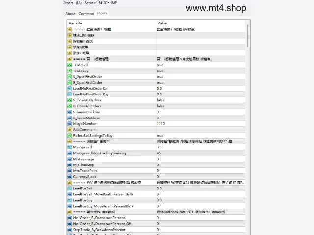 (EA) – Setka v1.54-ADX-IMP MT4 no dll 图片 3