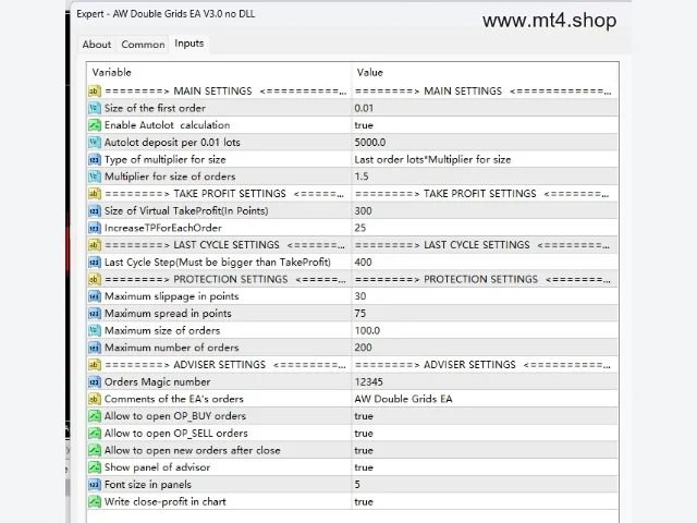 AW Double Grids EA V3.0 no DLL 图片 2
