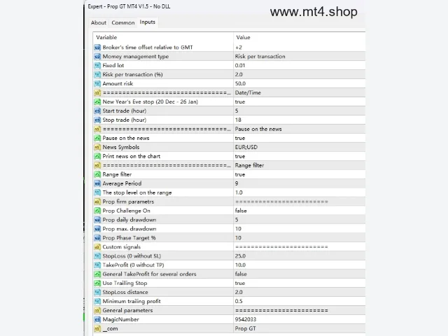 Prop GT MT4 V1.5 – No DLL 图片 2