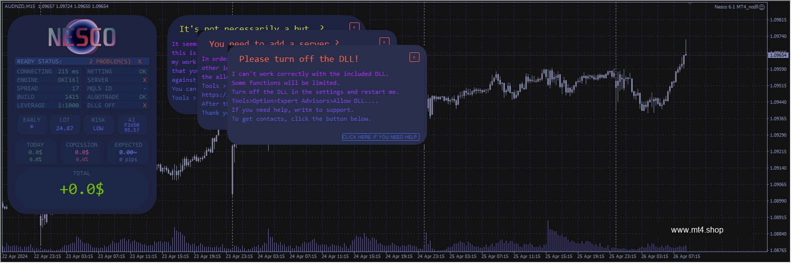 NESCO V6.1 MT4 Nodll Build 1400+