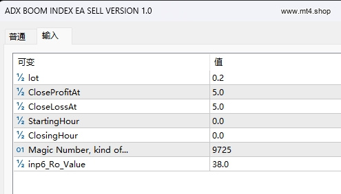 ADX BOOM INDEX EA SELL VERSION