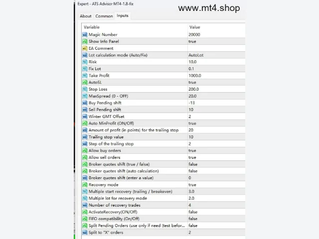 ATS Advisor MT4-1.8-fix 图片 3