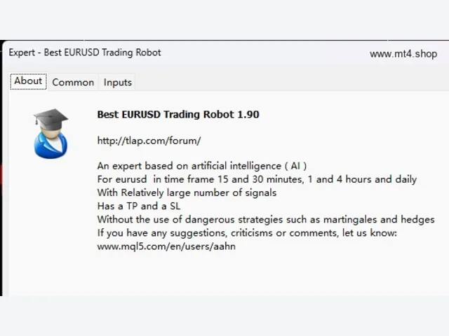 Best EURUSD Trading Robot 图片 2