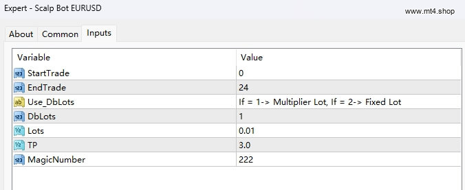 Scalp Bot EURUSD
