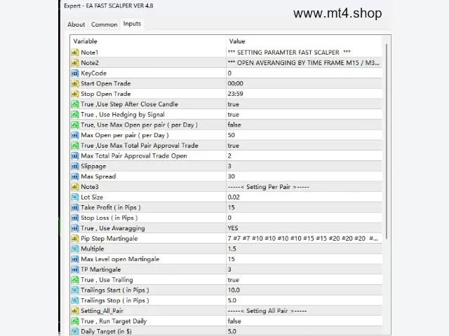 EA FAST SCALPER VER 4.8 图片 2