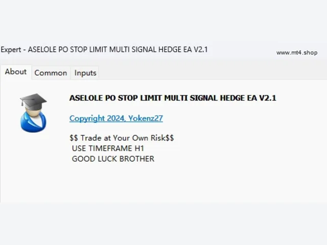 ASELOLE PO STOP LIMIT MULTI SIGNAL HEDGE EA V2.1 图片 2