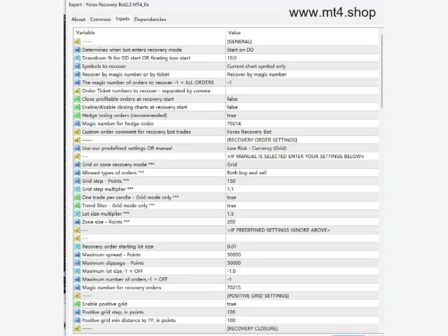 Forex Recovery Bot2.3 MT4_fix 图片 2