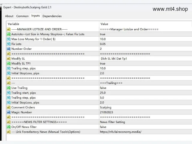 Destinybotfx.Scalping Gold 2.1 图片 2