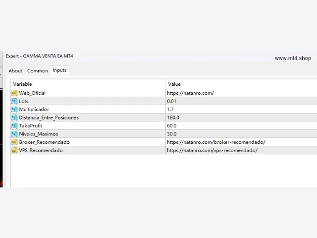 GAMMA VENTA EA MT4 图片 2