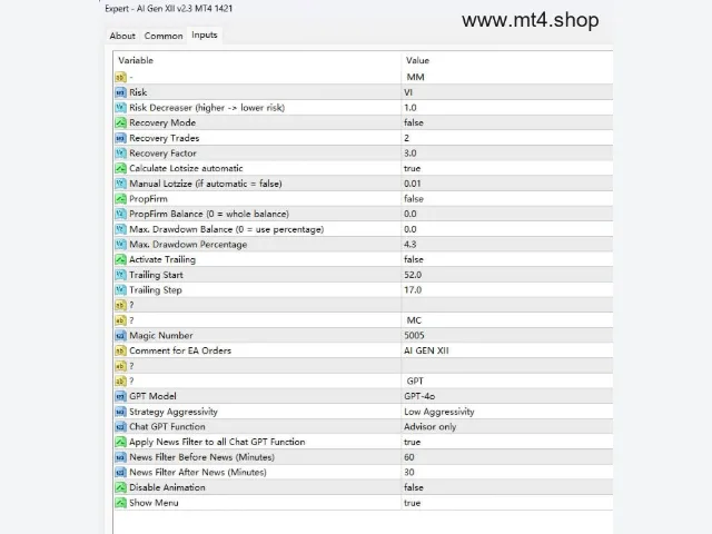 AI Gen XII v2.3 MT4 1421 图片 2