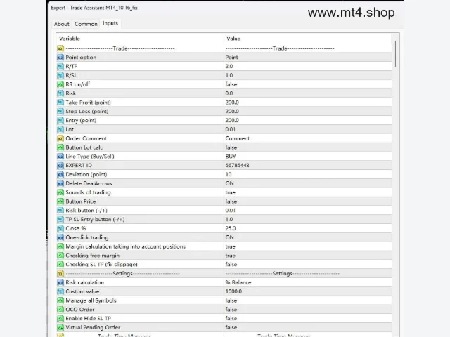 Trade Assistant MT4_10.16_fix 图片 2