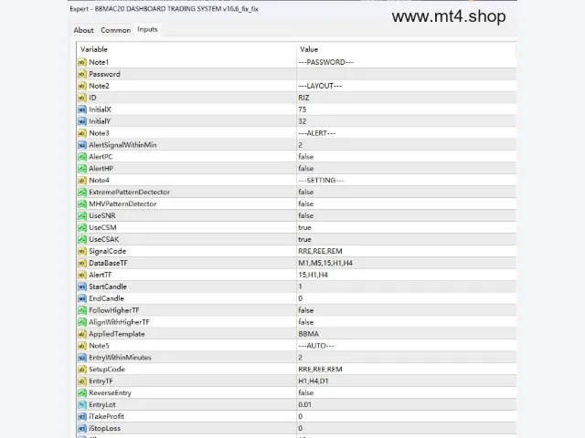 BBMAC20 DASHBOARD TRADING SYSTEM v16.6 МТ4 图片 2